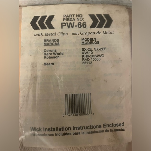 PICK-A-WICK PW-66 Kerosene Heater Replacement Wick Corona Robeson Medallion - Picture 3 of 3